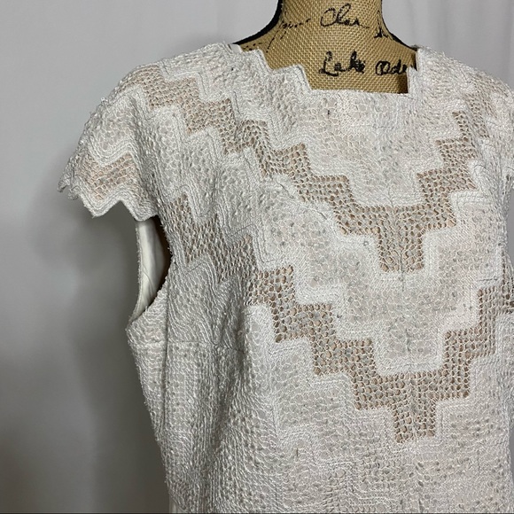 Tadashi Shoji Too White Gray Gown - Picture 2 of 13